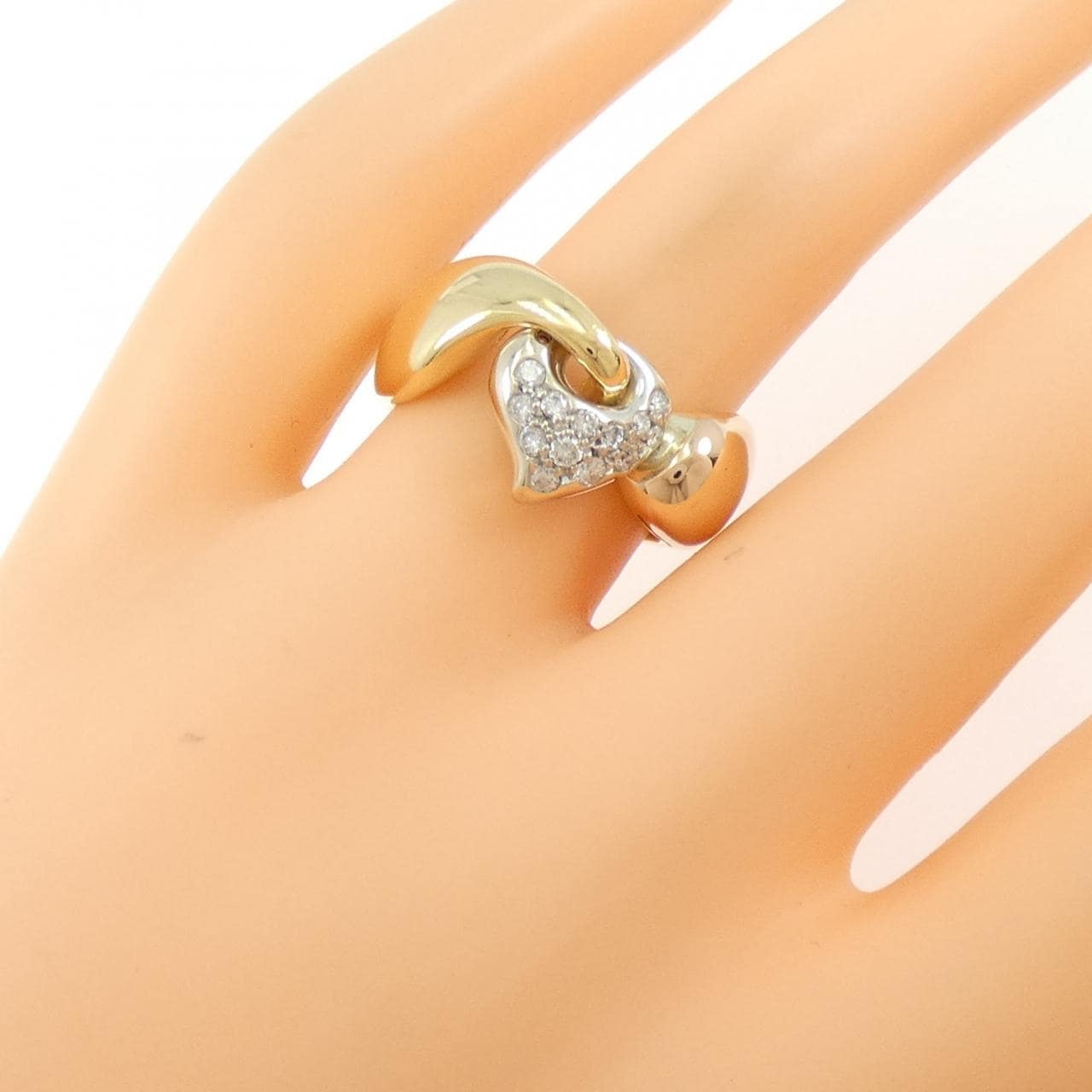 750スリーカラー ダイヤモンド リング