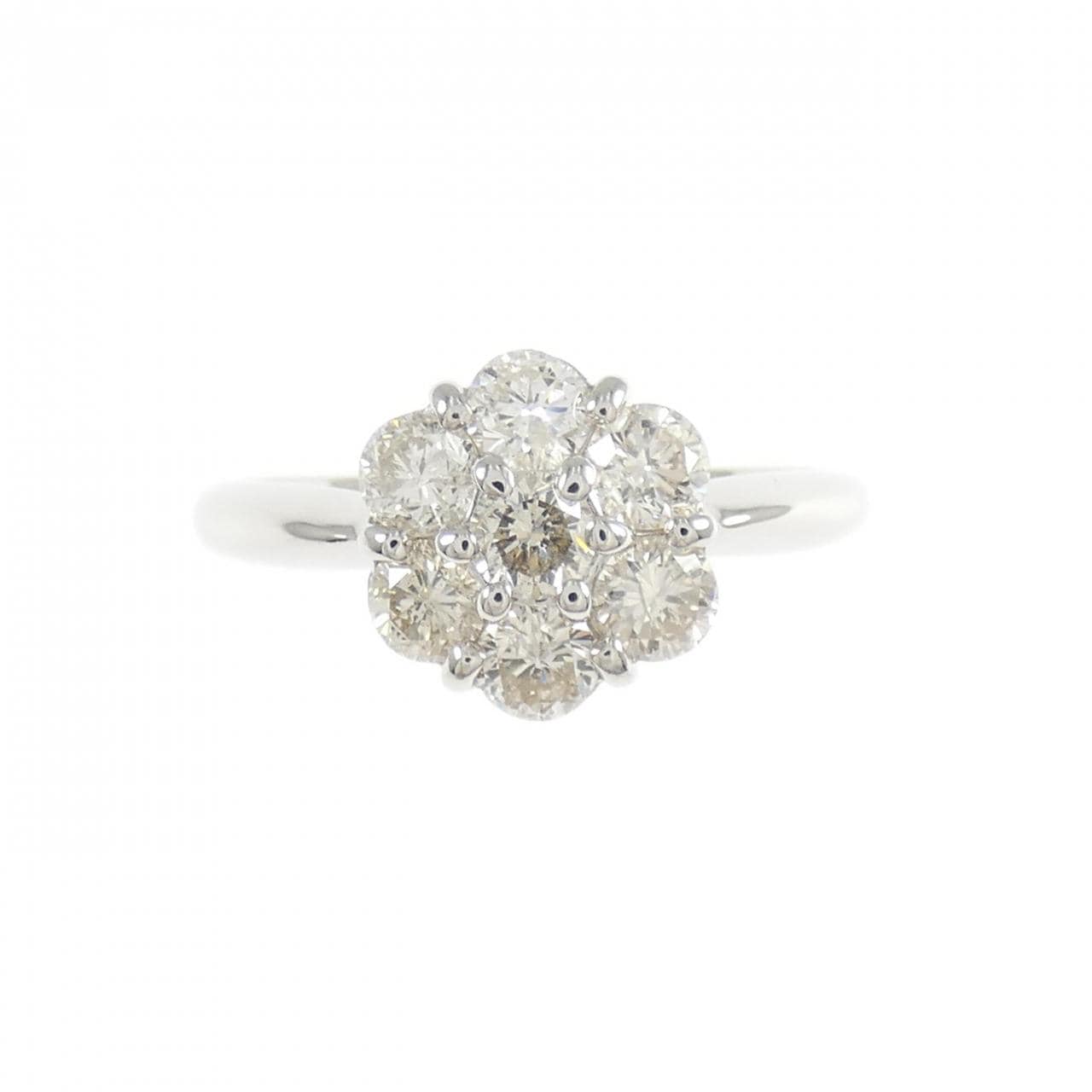 PT900 フラワー ダイヤモンド リング 1.00CT