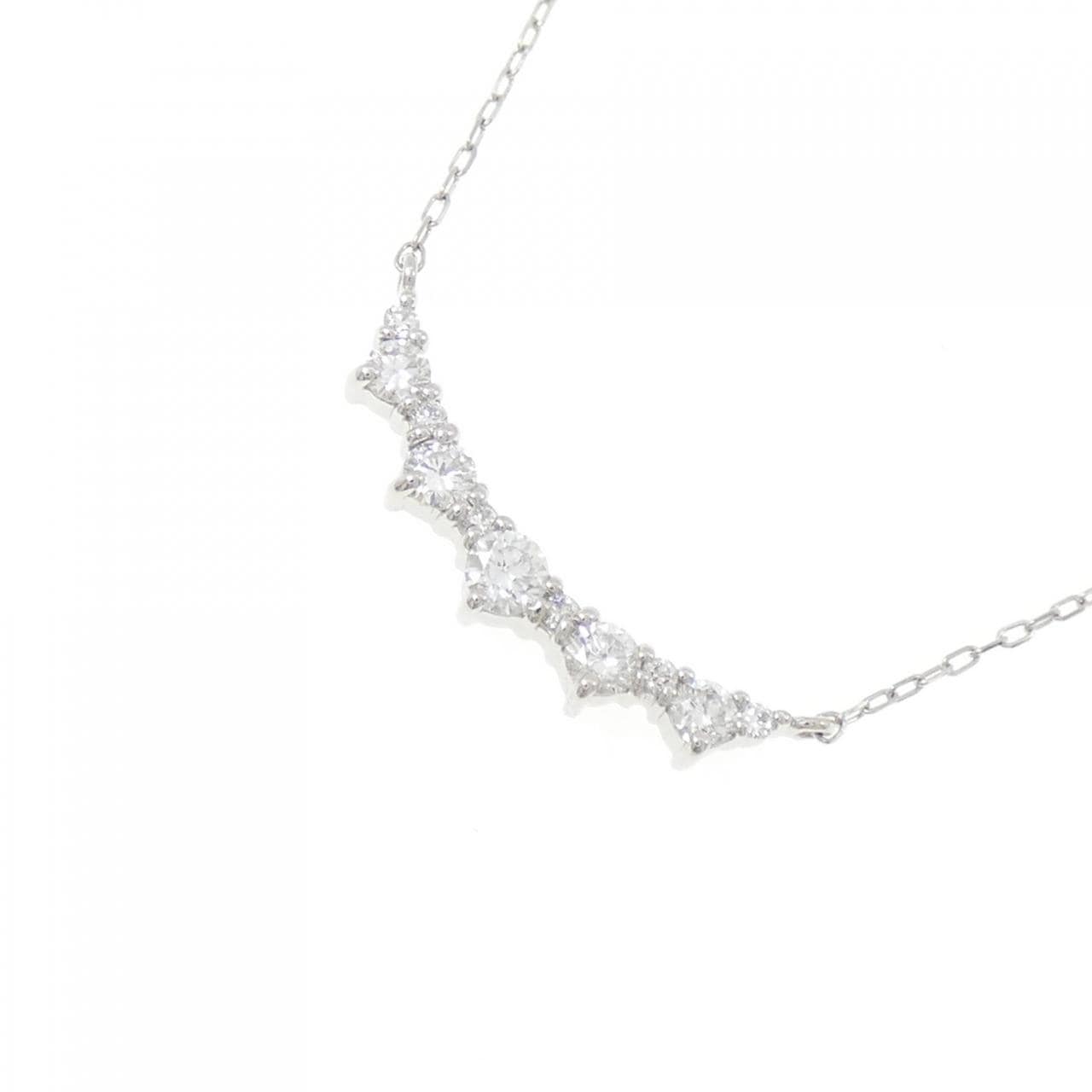 PT950/PT850 ダイヤモンド ネックレス 0.30CT