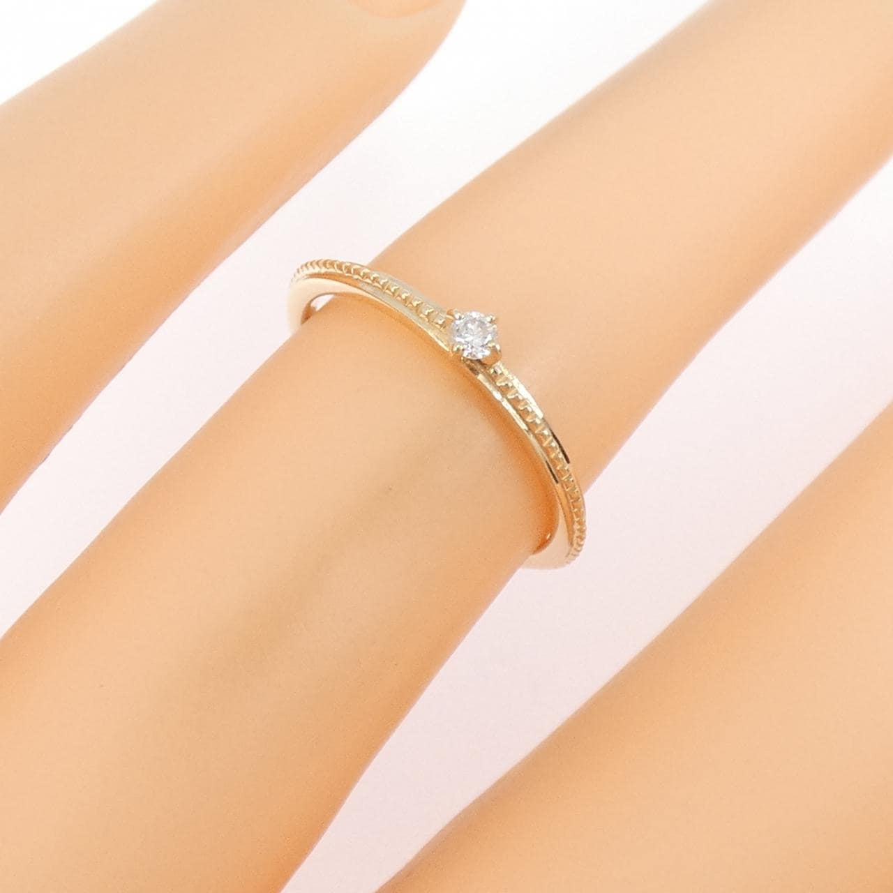 アガット ダイヤモンド リング 0.03CT