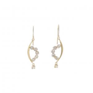 K18YG ダイヤモンド ピアス 0.30CT