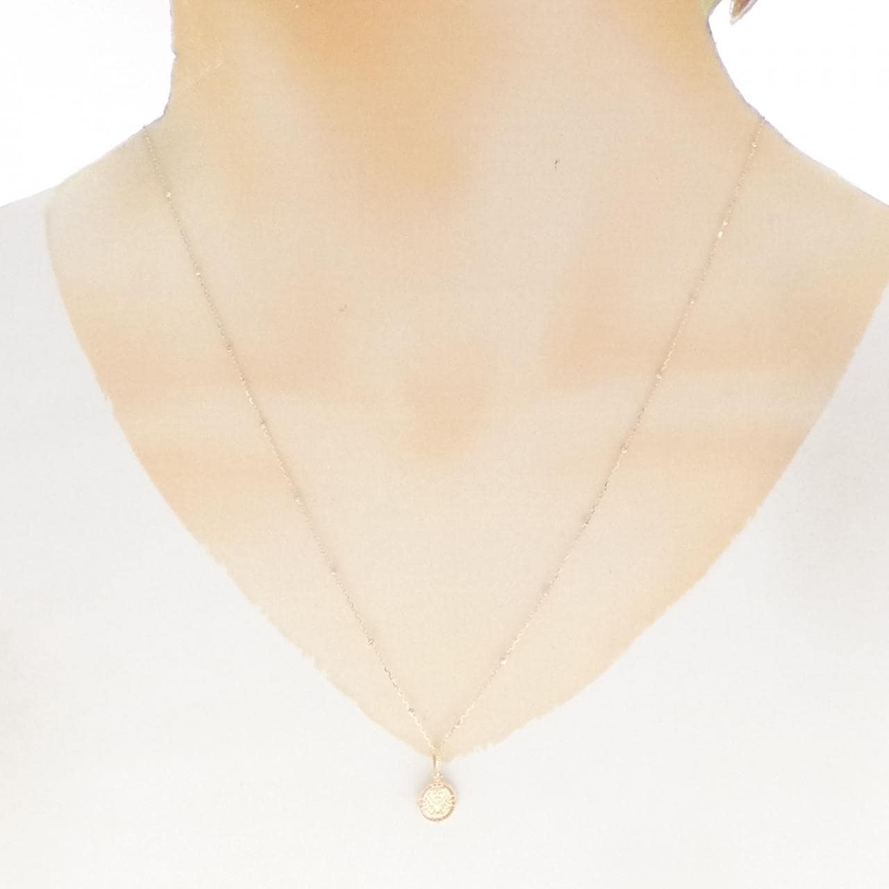 アガット ダイヤモンド ネックレス 0.01CT