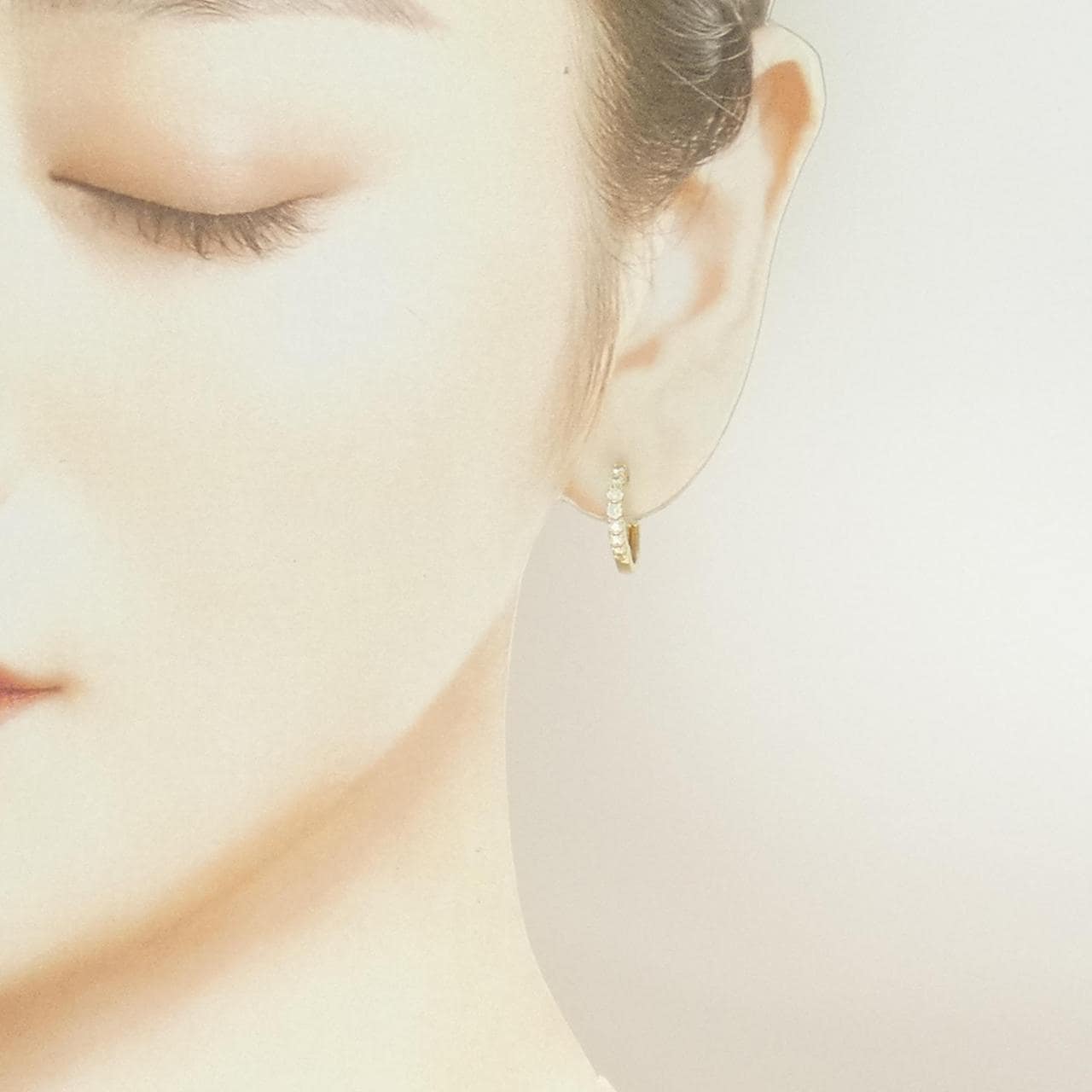 ジーエスティービー ダイヤモンド ピアス 0.23CT 片耳