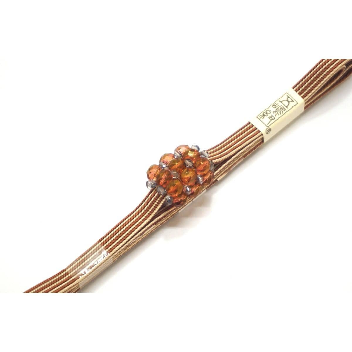 【未使用品】三分紐　【五嶋紐】帯留付き