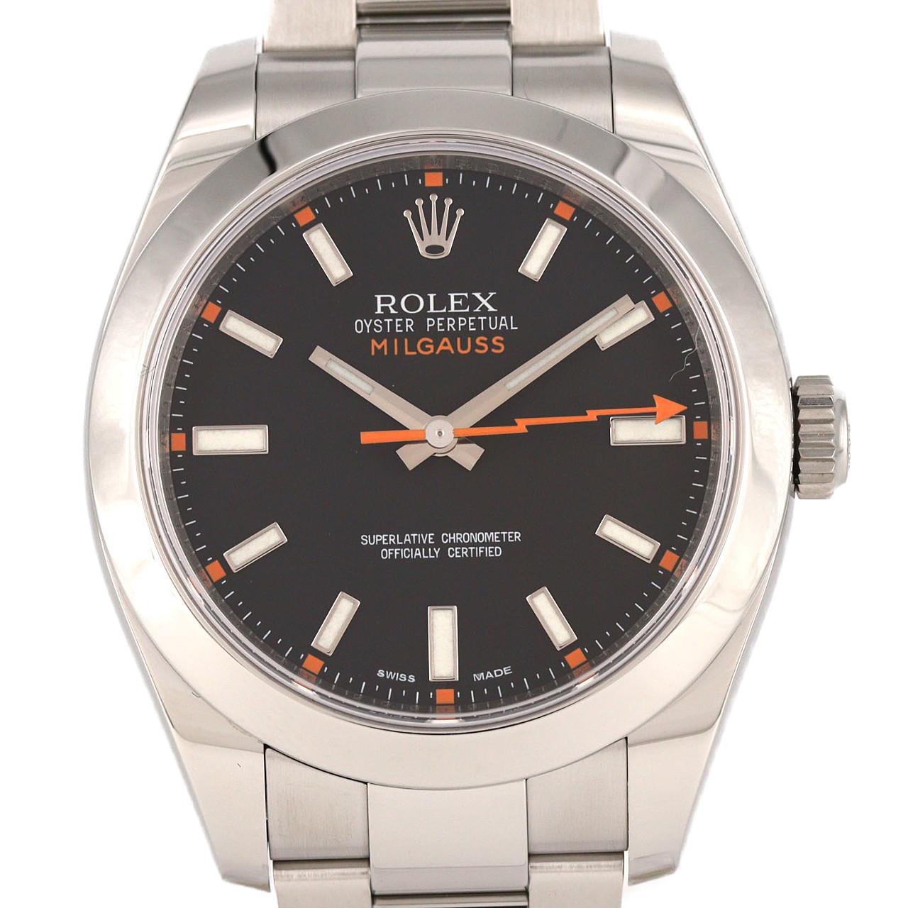 ロレックス ミルガウス 116400 SS 自動巻 V番