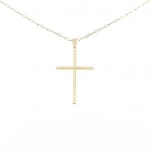 K18YG クロス ネックレス
