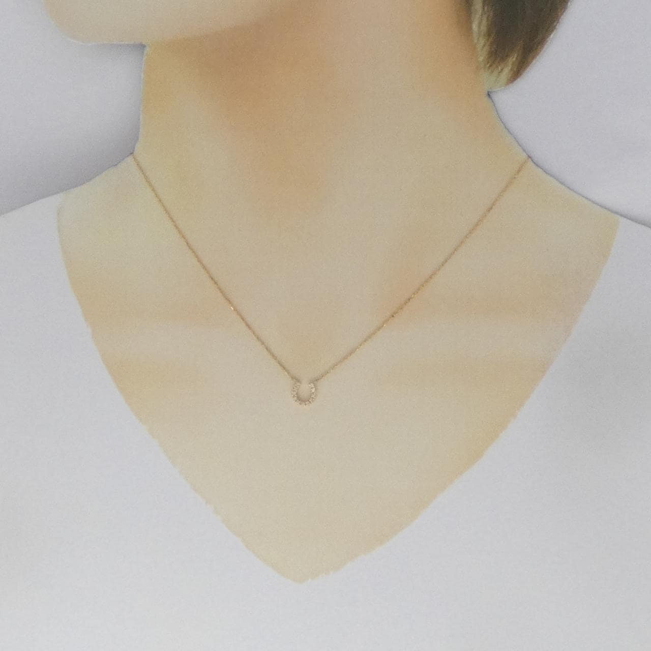 COCOSHNIK马蹄形钻石项链