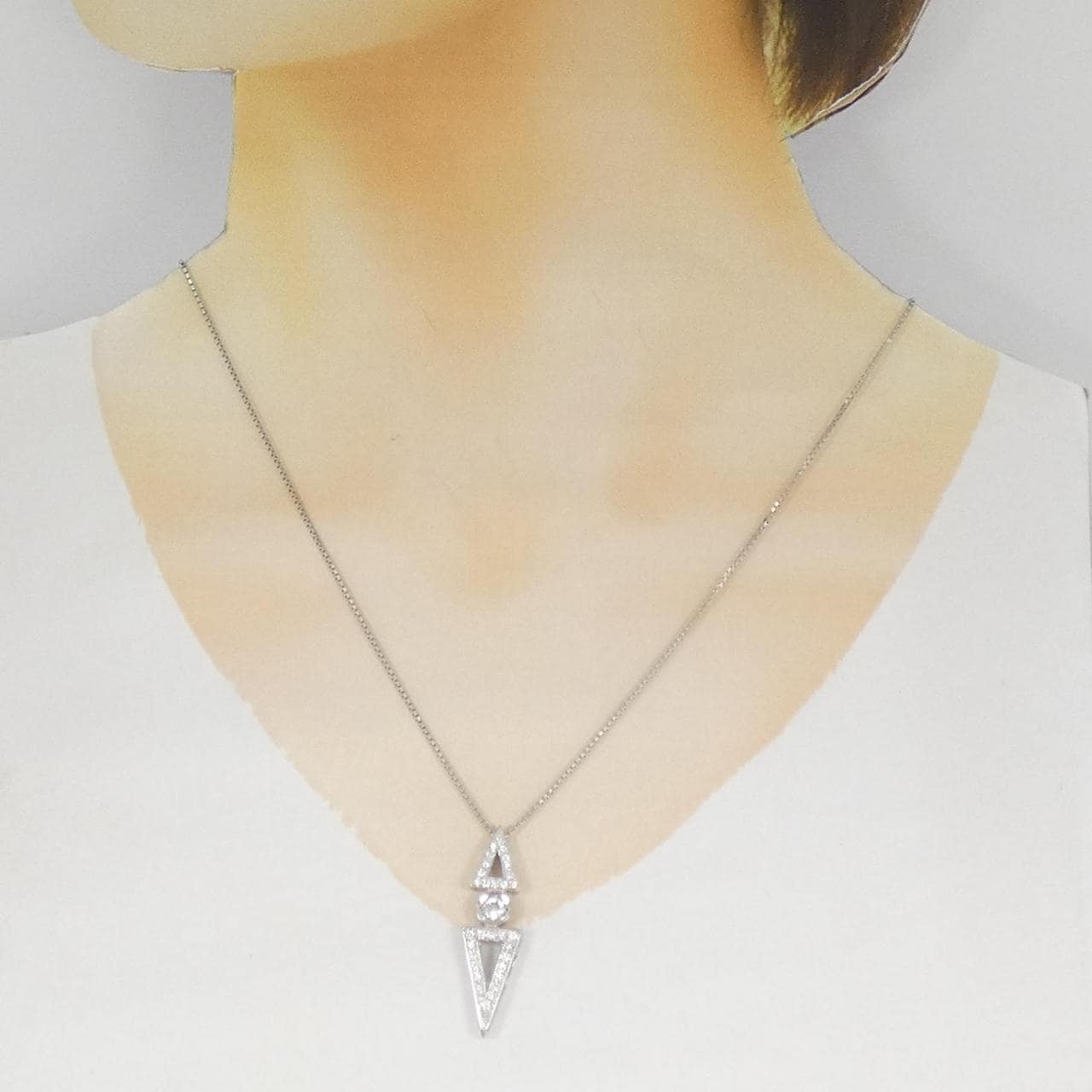 PT900/PT850 ダイヤモンド ネックレス 0.268CT