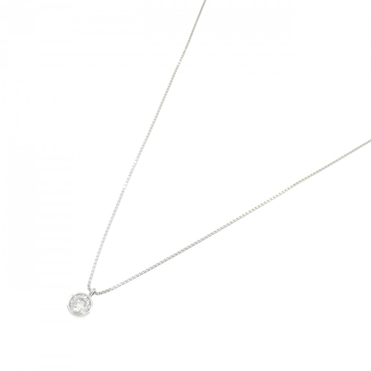 PT900/PT850 ソリティア ダイヤモンド ネックレス 0.322CT