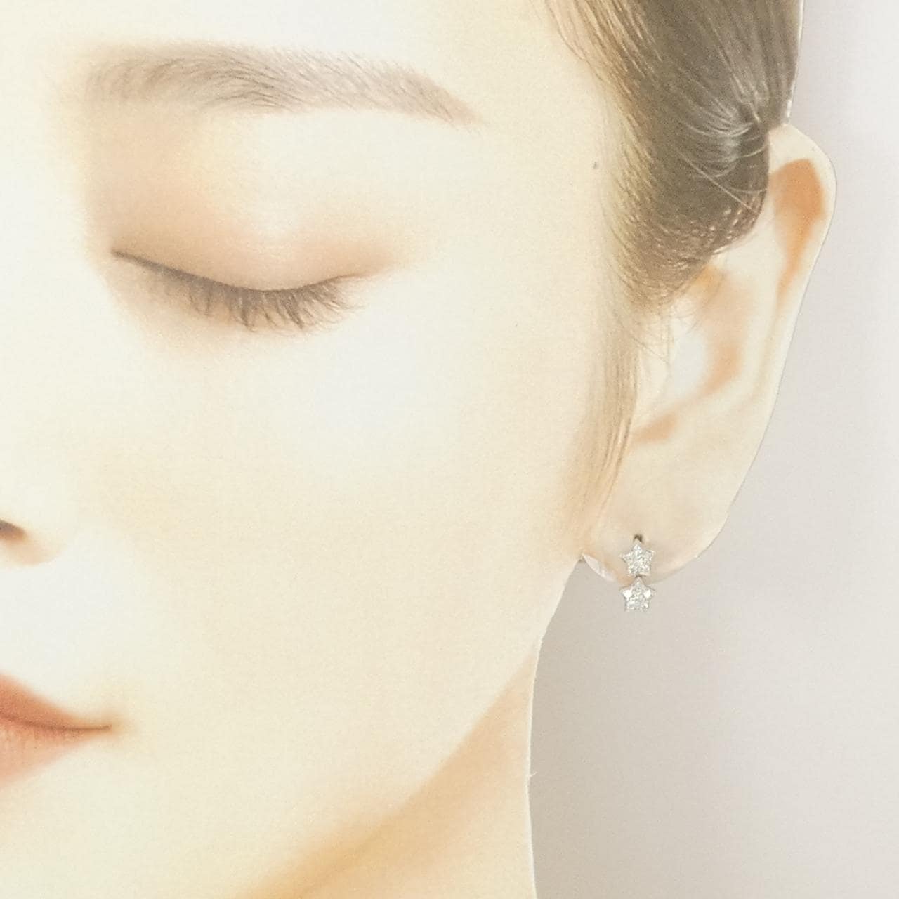 ポンテヴェキオ ダイヤモンド ピアス 0.22CT