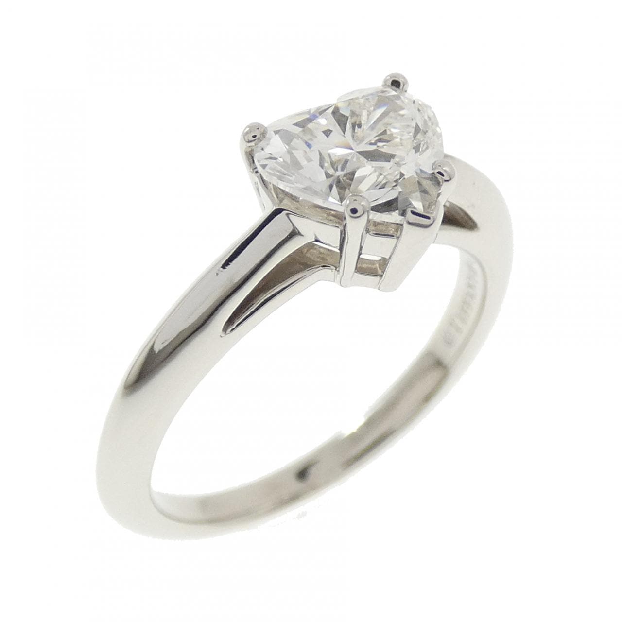 ティファニー ハートシェイプ リング 0.81CT H VVS2