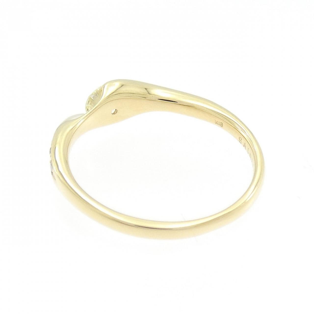 K18YG ダイヤモンド リング 0.257CT