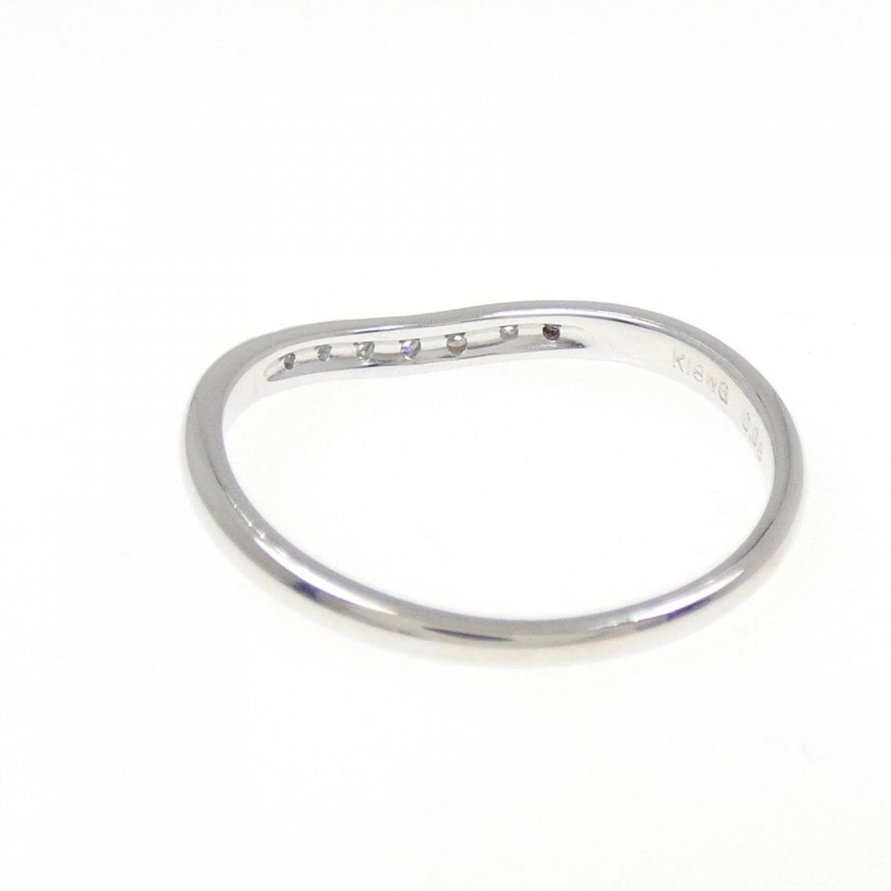 K18WG ダイヤモンド リング 0.08CT