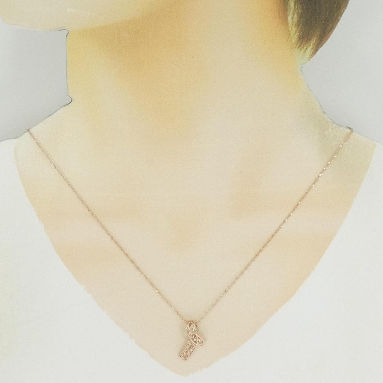K10PG ダイヤモンド ネックレス 0.02CT