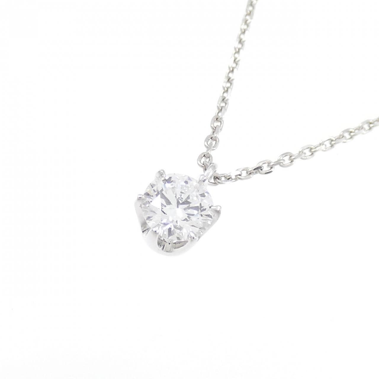 【新品】PT900/PT850 ダイヤモンド ネックレス 0.218CT D SI1 VG