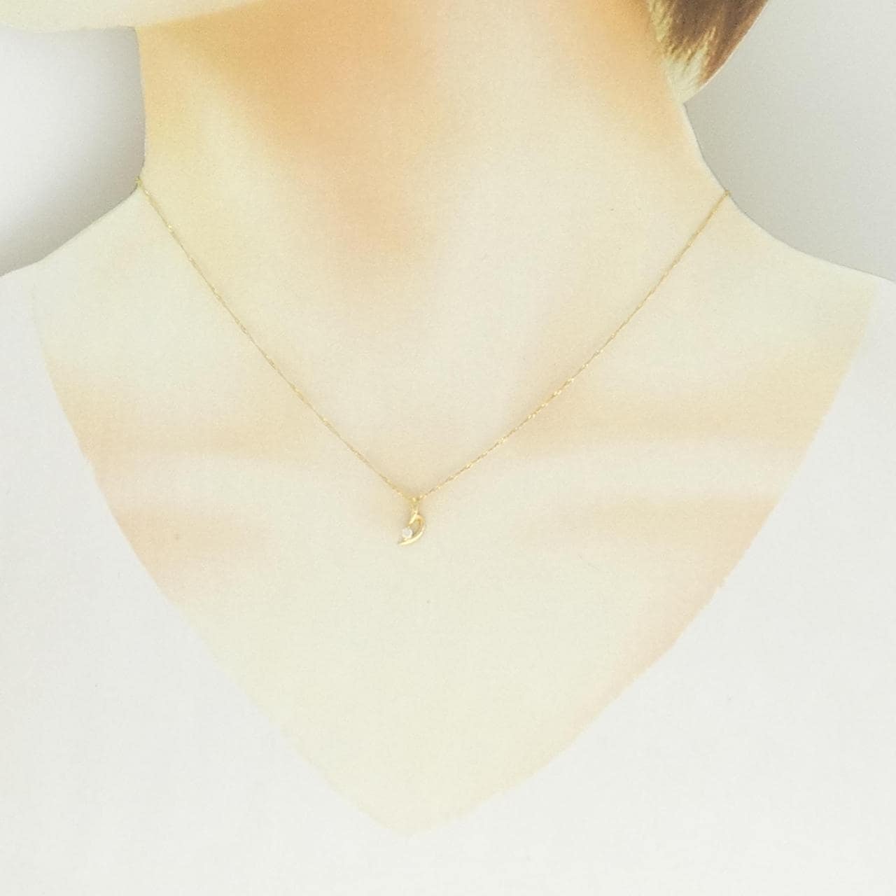 K18YG ダイヤモンド ネックレス 0.03CT