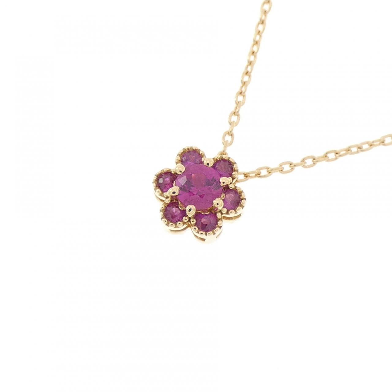 ポンテヴェキオ ルビー ネックレス 0.12CT