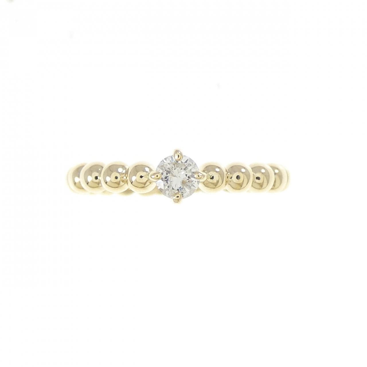 K14YG ダイヤモンド ピンキーリング 0.09CT