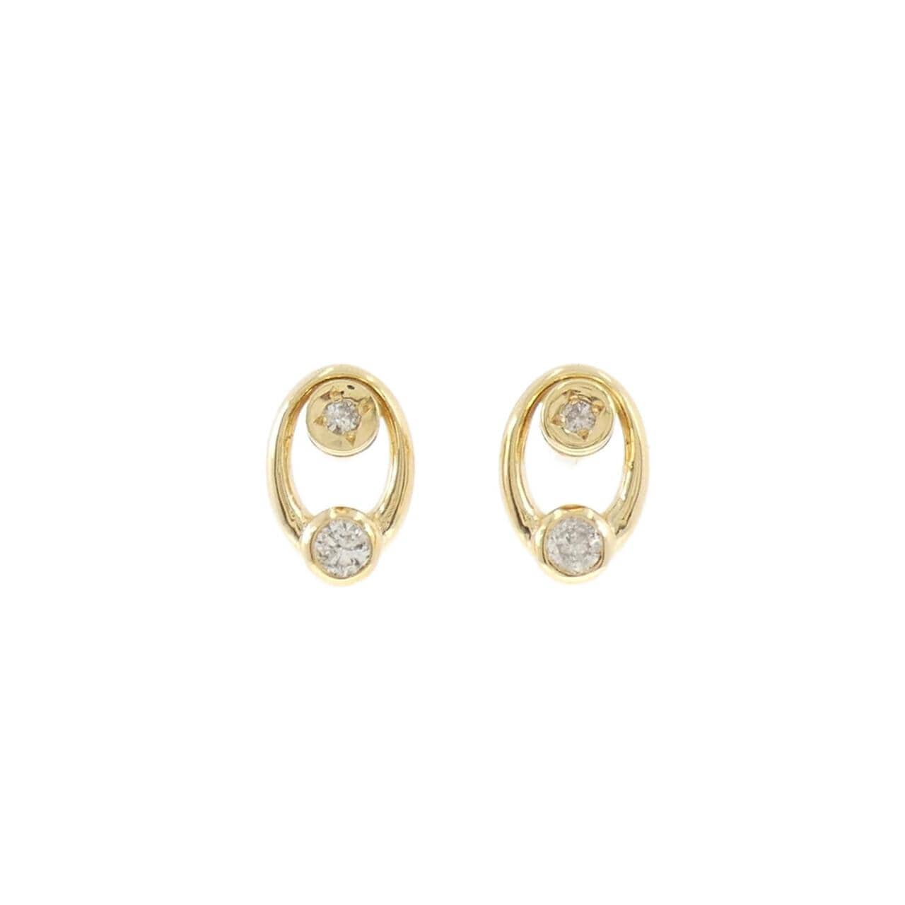 K18YG鑽石耳環 0.38CT