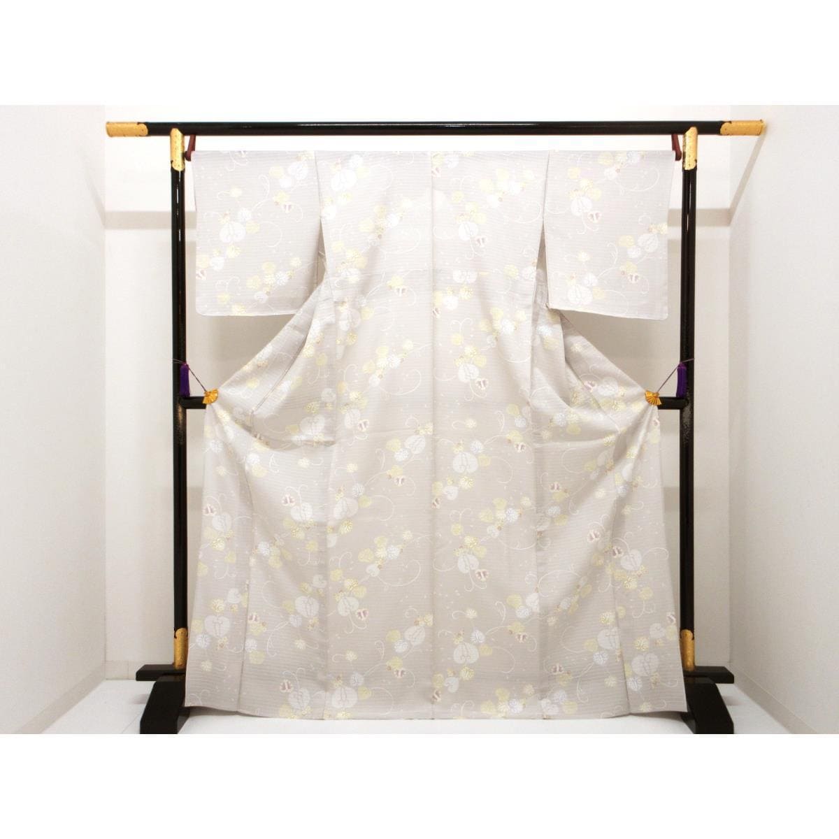 【未使用品】単衣　変わり絽織小紋