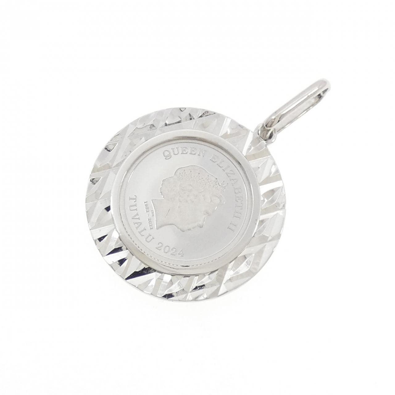 【新品】PT900(枠) コイン ペンダント