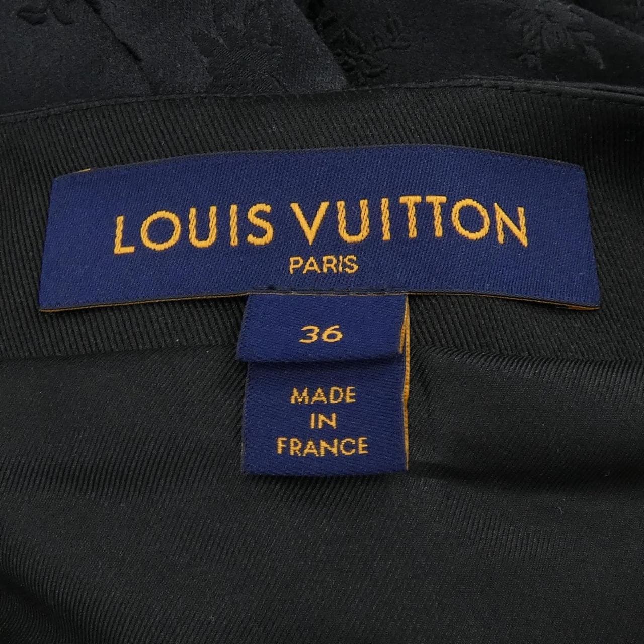 ルイヴィトン LOUIS VUITTON ミックスマテリアルフローラルスリーブ FMVB88N76 ロングベスト