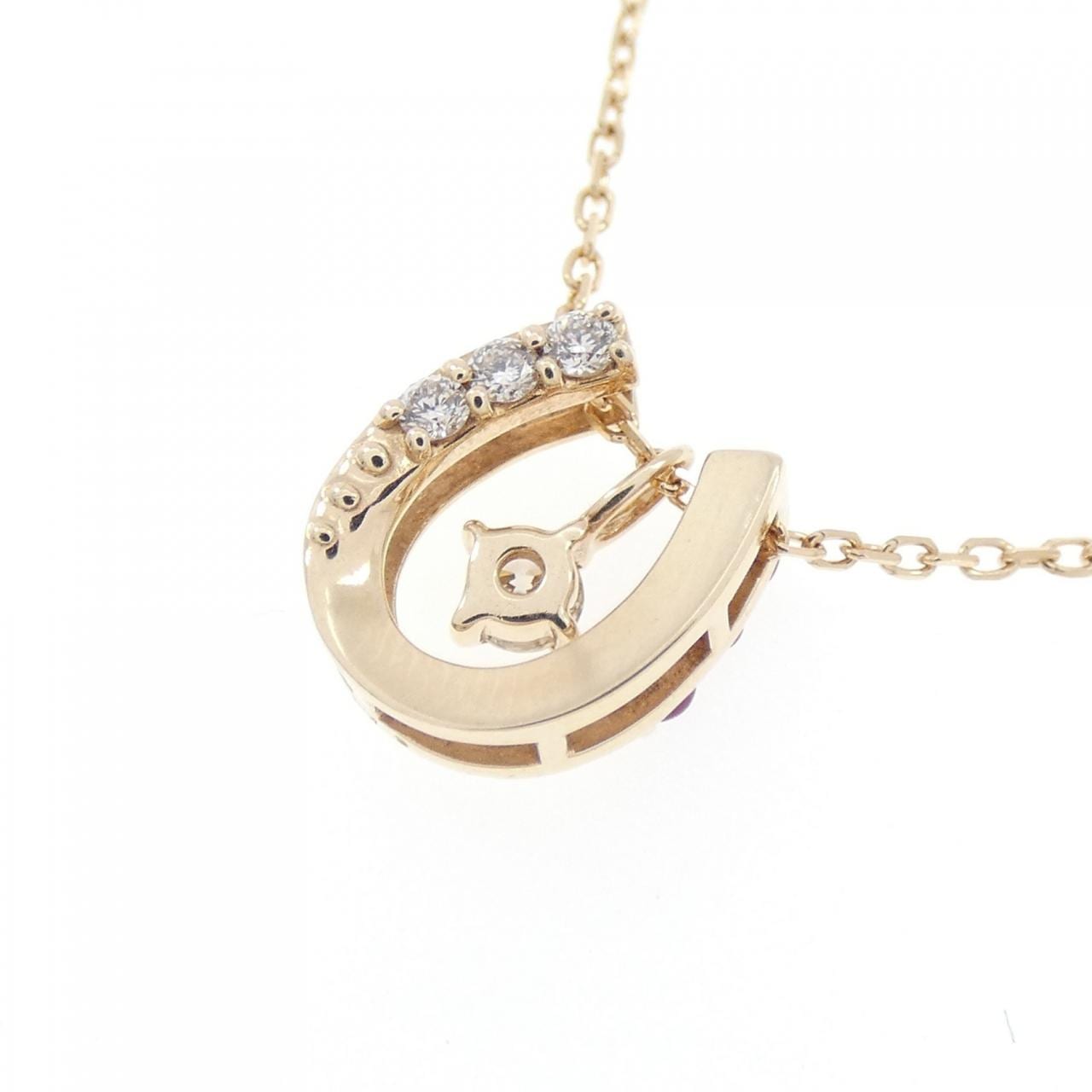 K10YG 2WAY Ruby Necklace