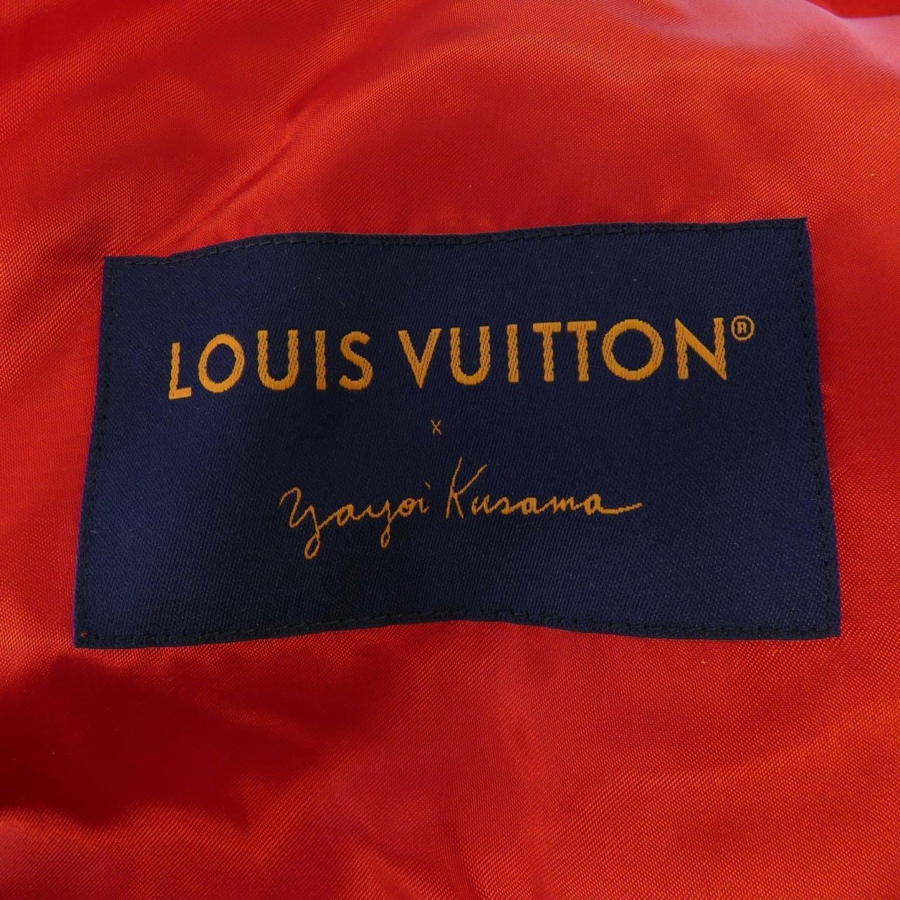 ルイヴィトン LOUIS VUITTON LV×YKサイケデリックフラワーエンブロイダードバーシティブルゾ HOL31EMJY 草間彌生 スタジャン