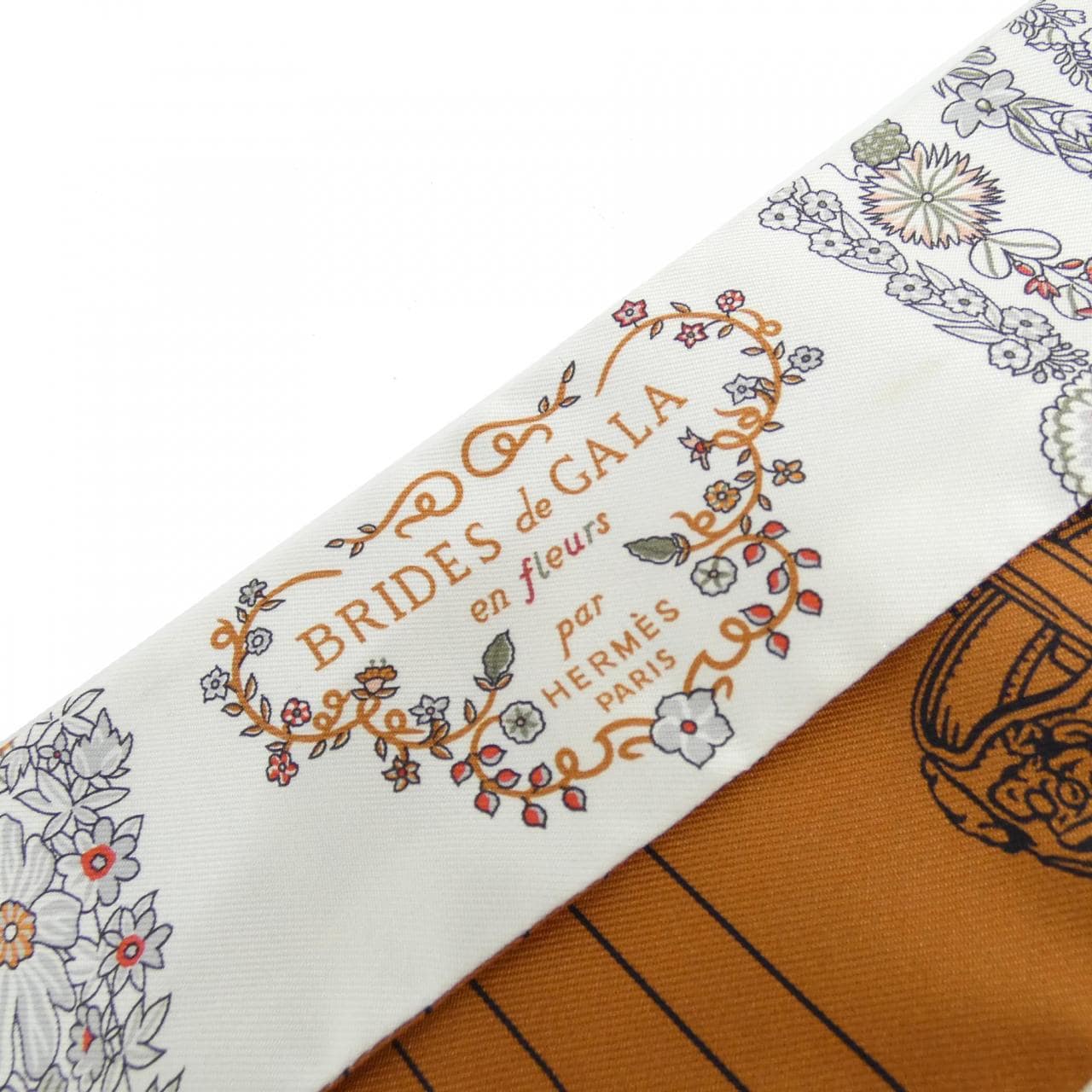 エルメス BRIDES DE GALA EN FLEURS ツイリー 064220S スカーフ