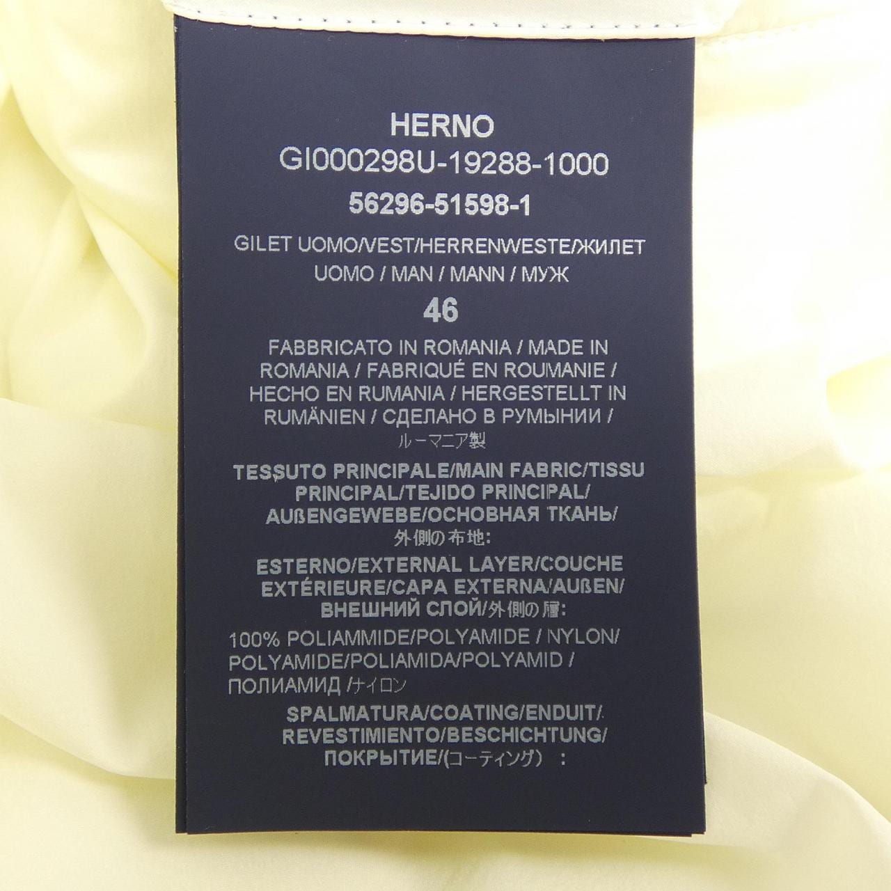 ヘルノ Herno GI000298U ベスト