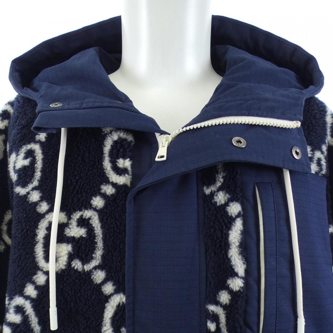 グッチ GUCCI GGジャガードボアジャケット　GGパターン 771121 XJF4D ブルゾン