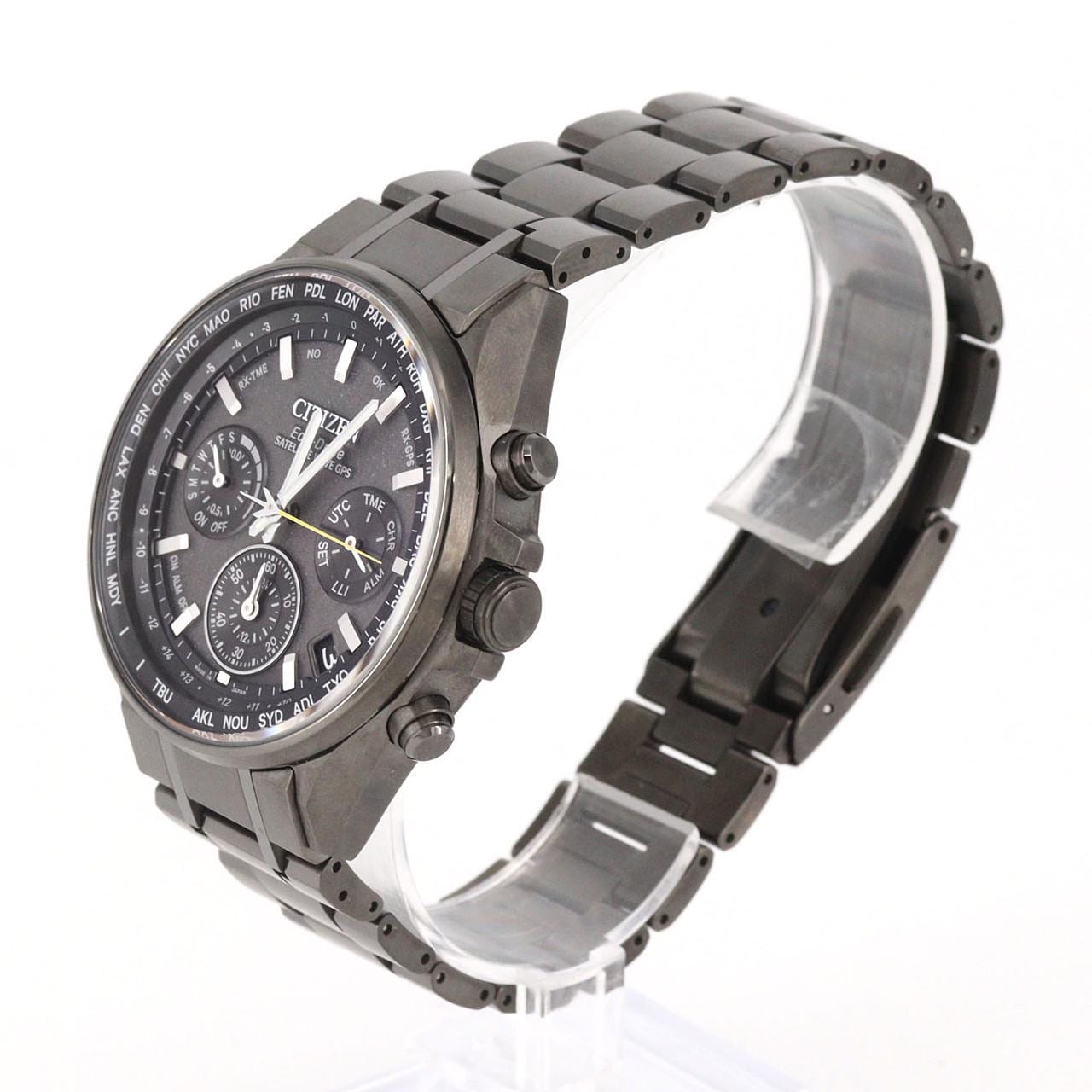 シチズン アテッサ サテライトウエーブGPS 電波時計 F950-T024521/CC4004-58E TI ソーラークォーツ