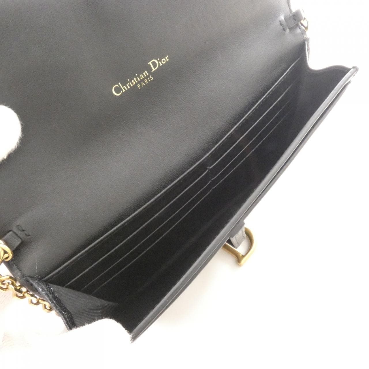 クリスチャンディオール サドル S5614CCEH チェーンウォレット