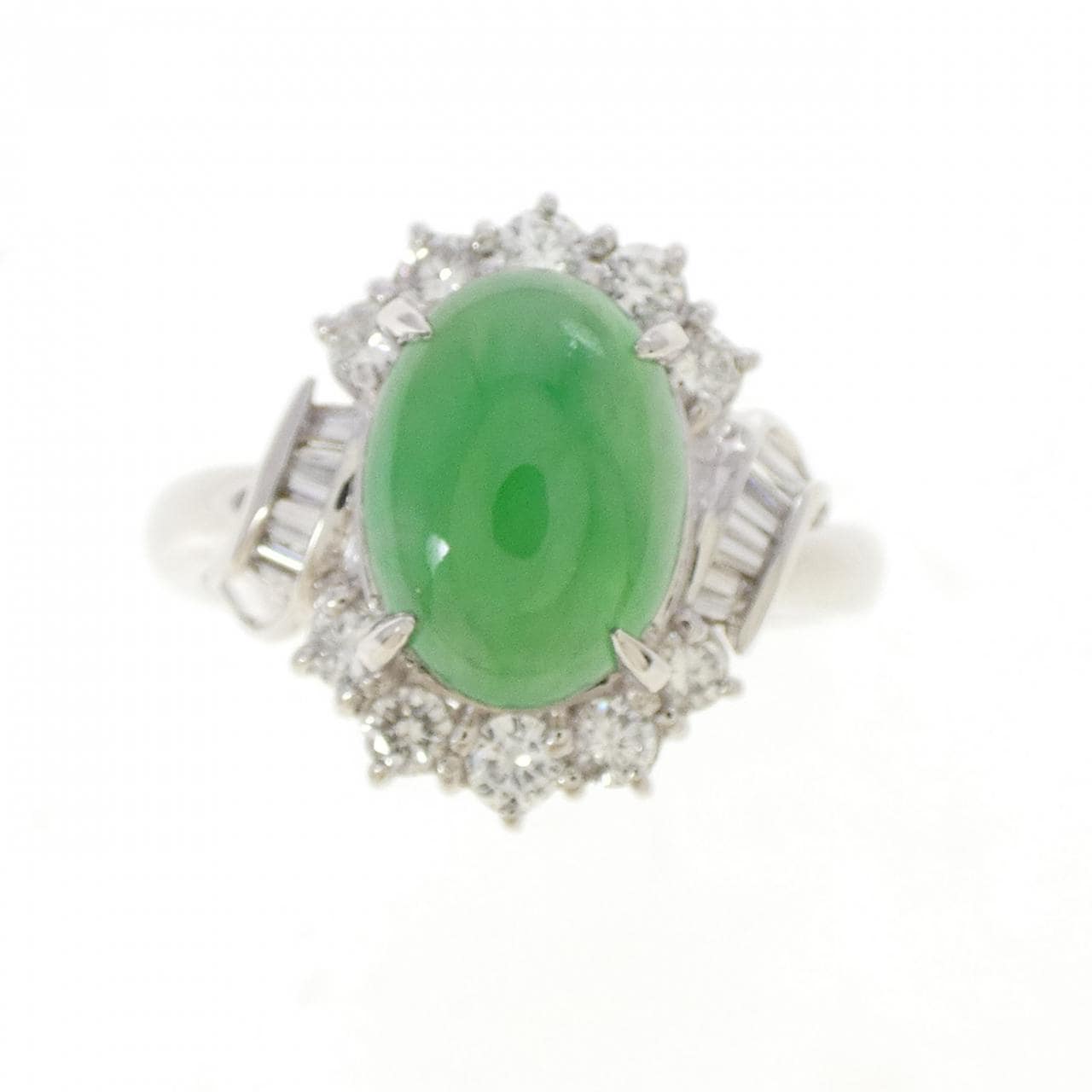 PT900 ヒスイ リング 2.70CT