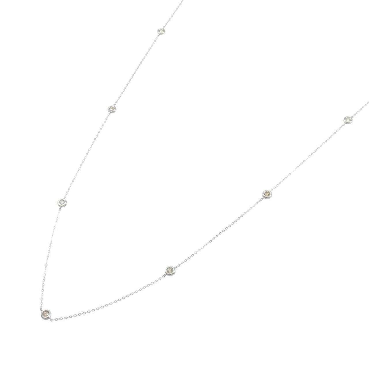 PT950/PT850 ダイヤモンド ネックレス 0.22CT