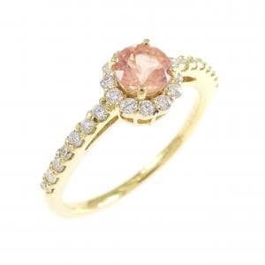 K18YG ロードクロサイト リング 0.365CT