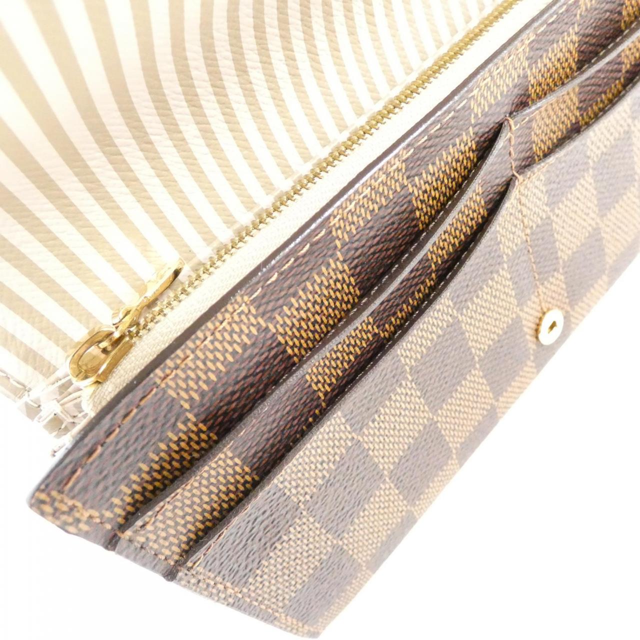 LOUIS VUITTON Damier (Trunks & Locks) Portefeuille Sarah N63179 Wallet