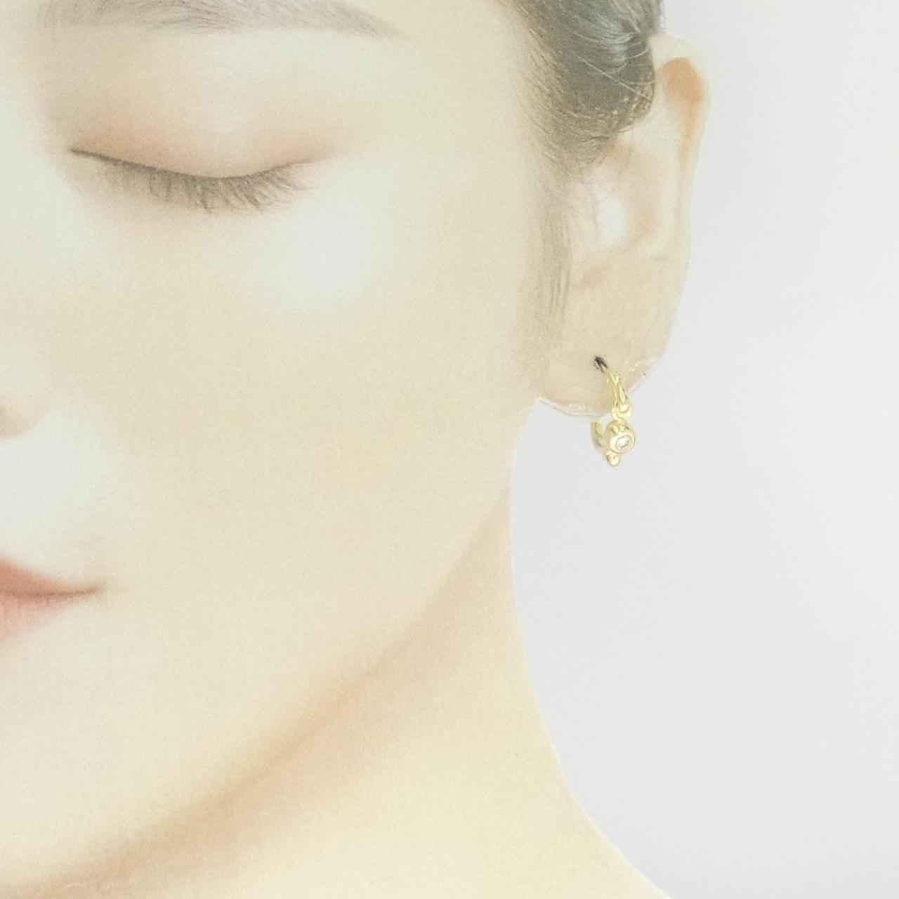 K18YG Diamond earrings 0.20CT