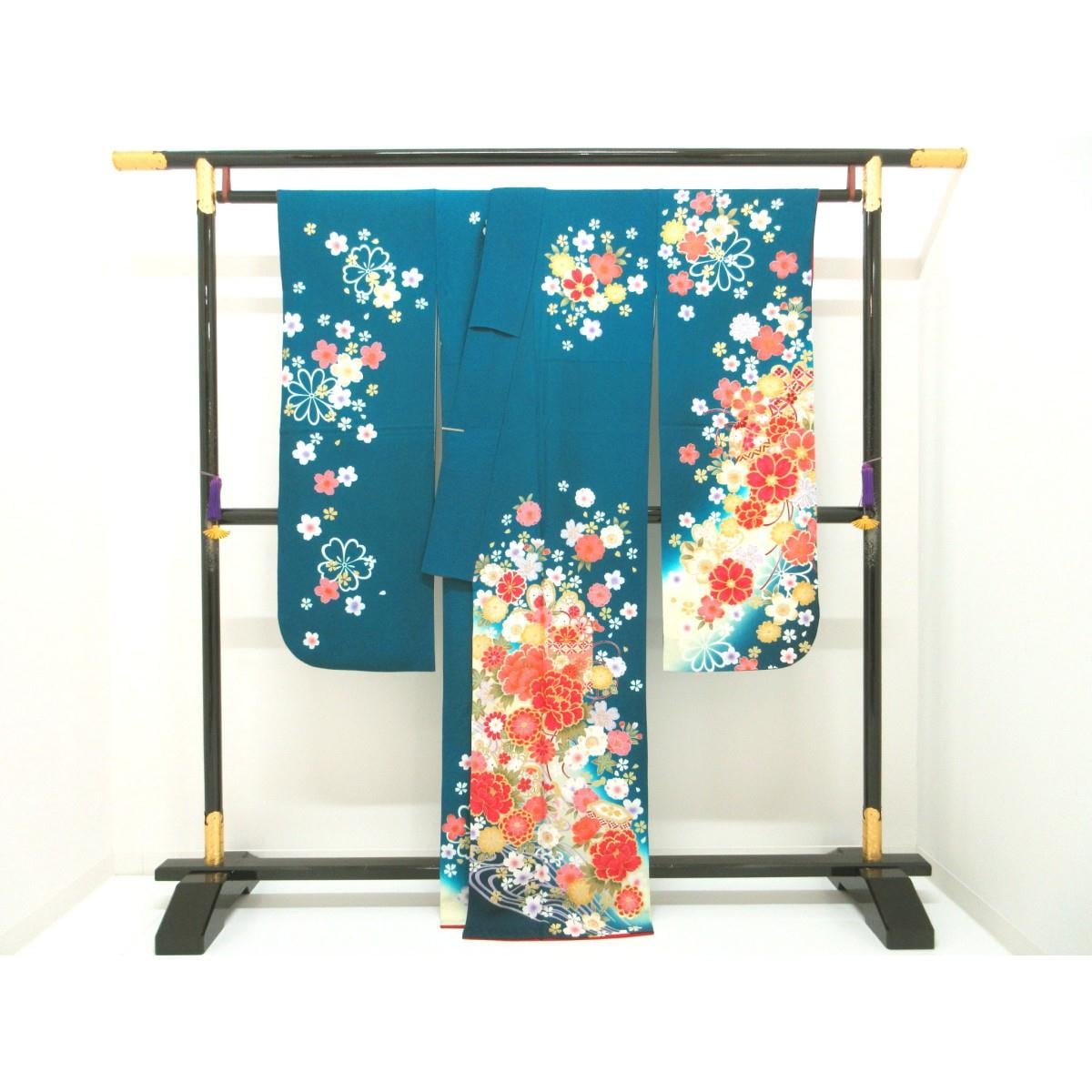 振袖　友禅金彩加工　ボカシ染