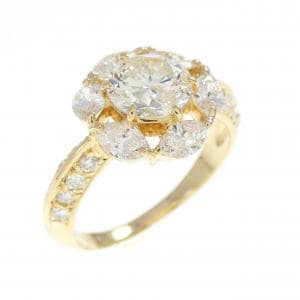 K18YG ダイヤモンド リング 1.081CT