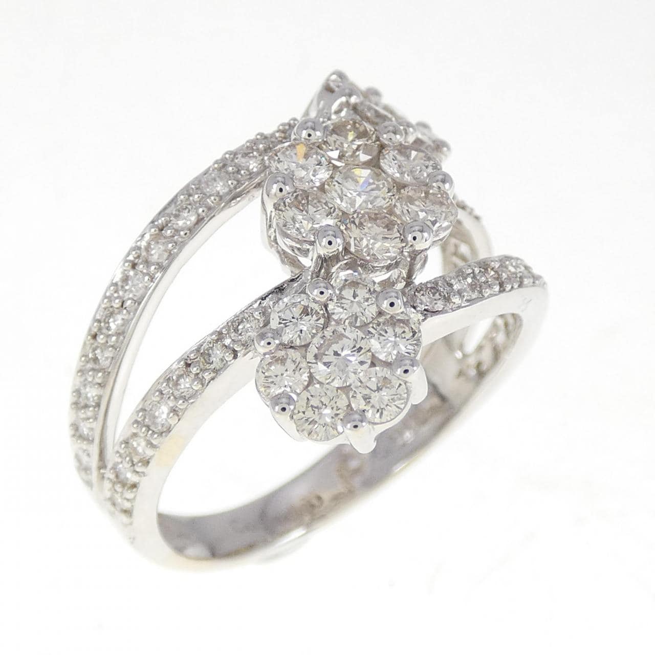 750WG ダイヤモンド リング 1.16CT