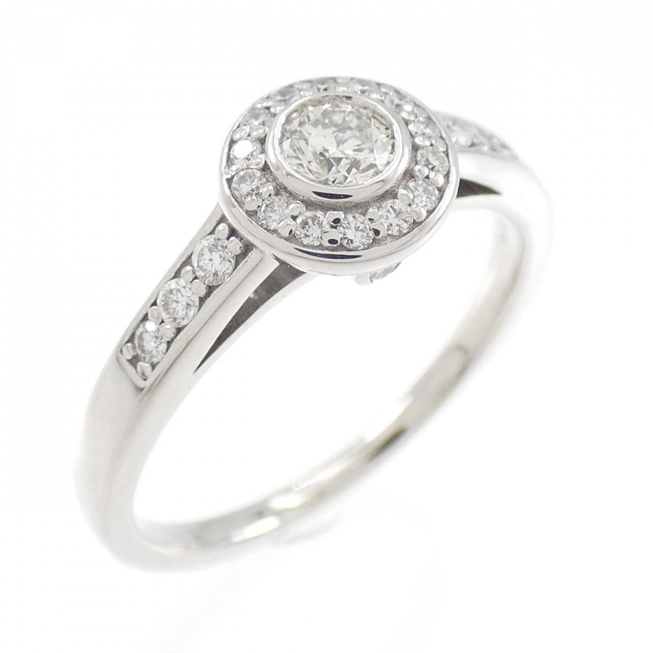 K18WG ダイヤモンド リング 0.34CT