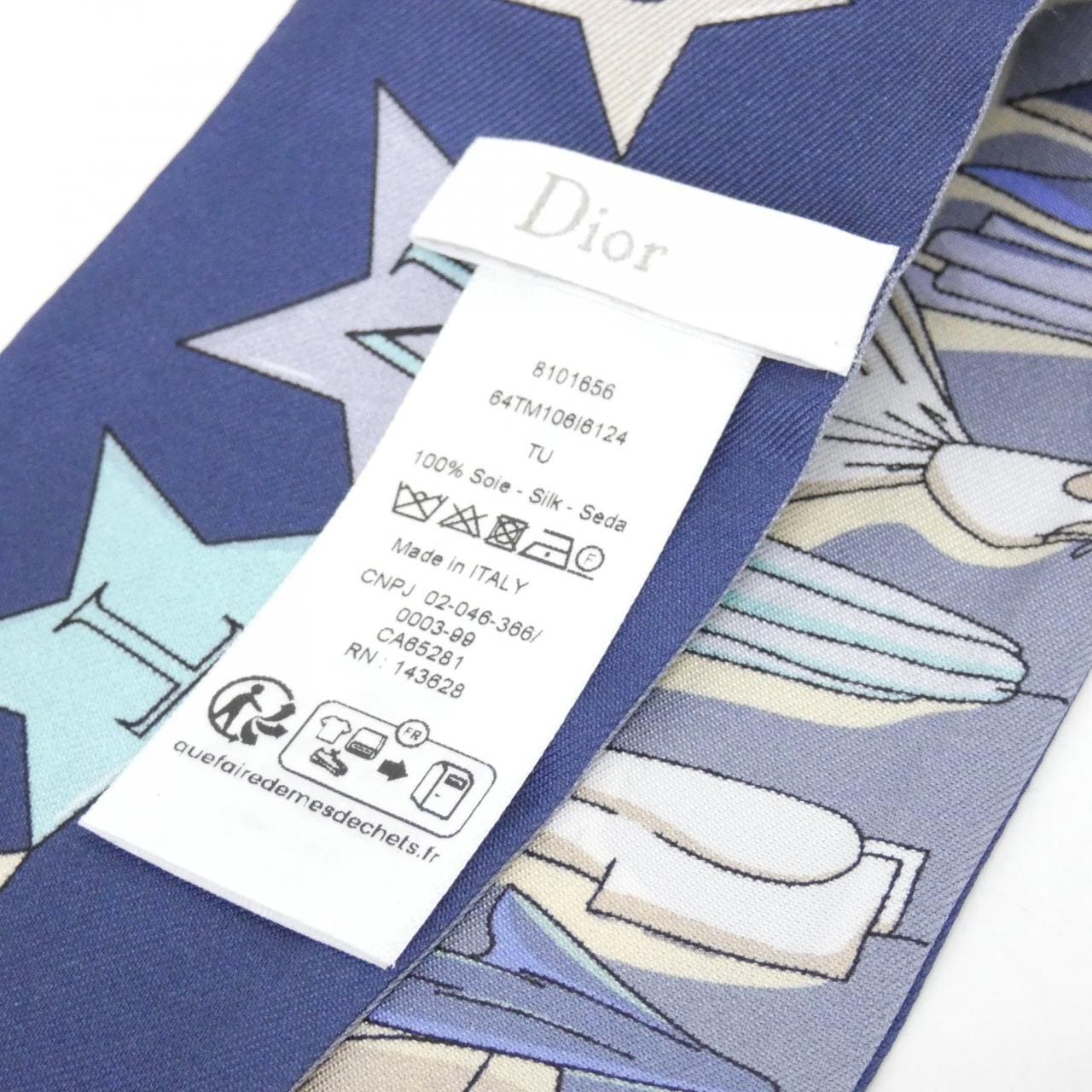【新品】クリスチャンディオール INSIDE DIOR MONTAIGNE ミッツァ 64TM106I6124 スカーフ
