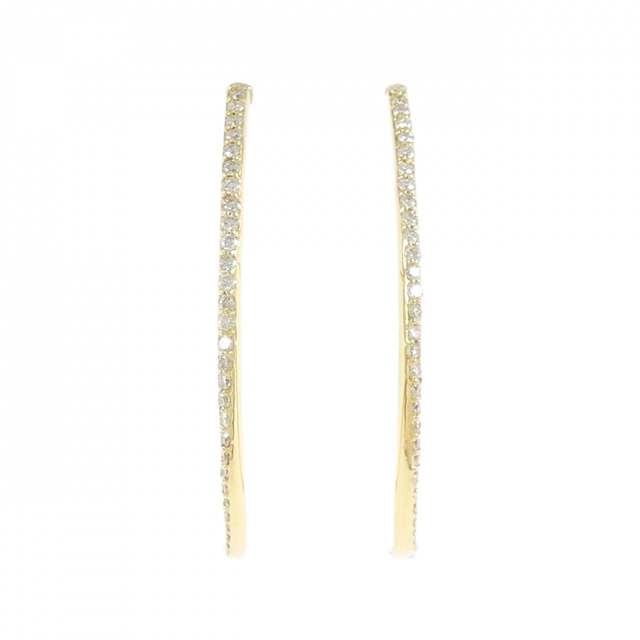 K18YG ダイヤモンド ピアス 0.50CT