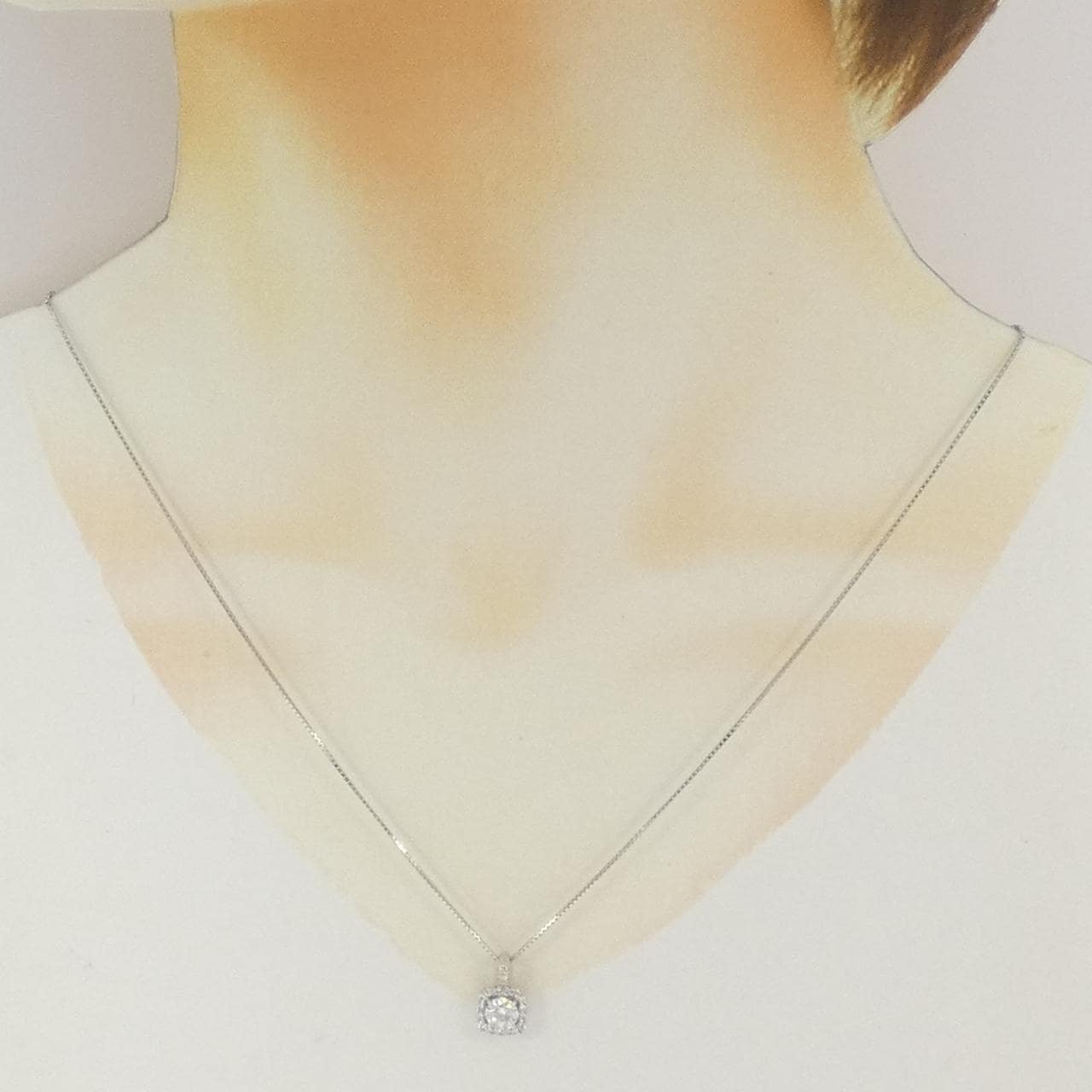PT900/PT850 ダイヤモンド ネックレス 0.509CT E SI2 Good