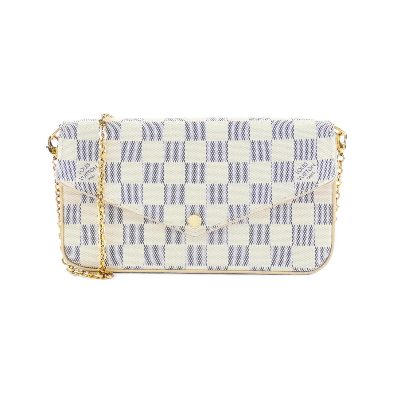 LOUIS VUITTON Damier Azur Pochette Felicie N63106 Shoulder Bag