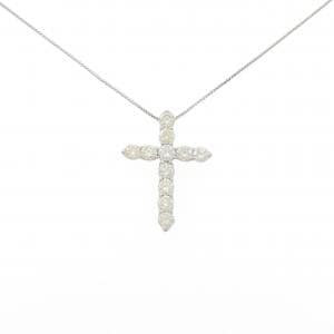PT900/PT850 クロス ダイヤモンド ネックレス 2.017CT
