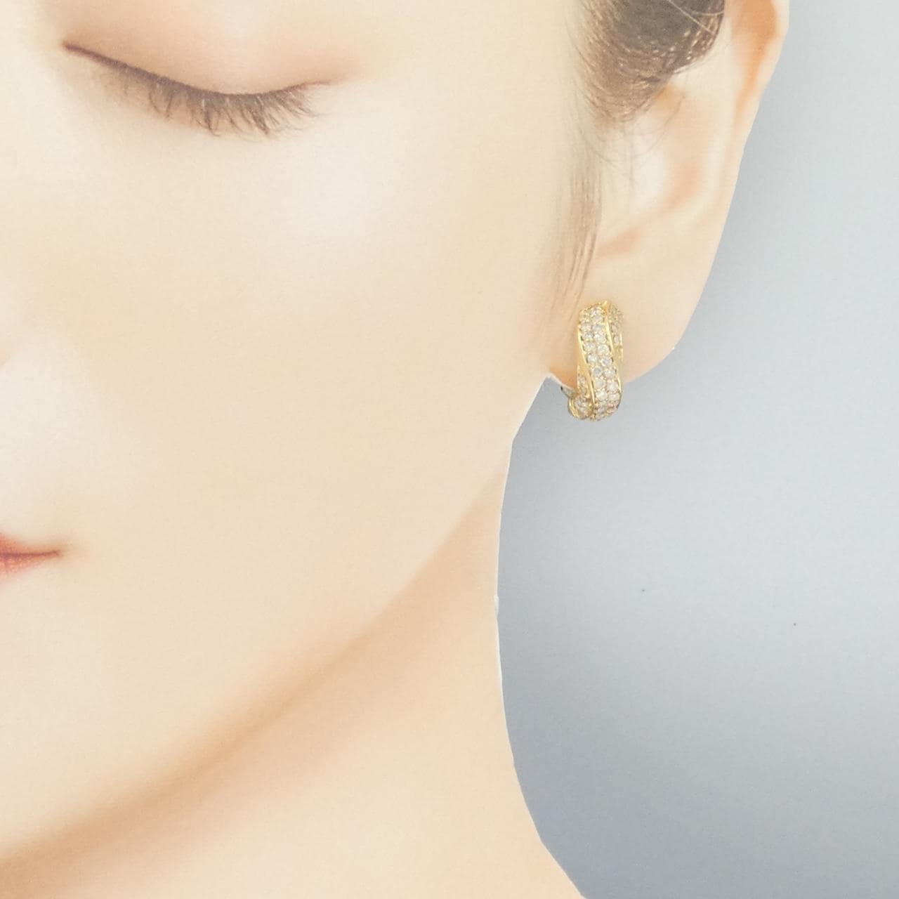 K18YG ダイヤモンド ピアス/イヤリング 1.24CT