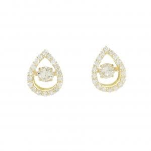 [BRAND NEW] K18YG Diamond earrings 0.213CT 0.213CT H SI2 GOOD