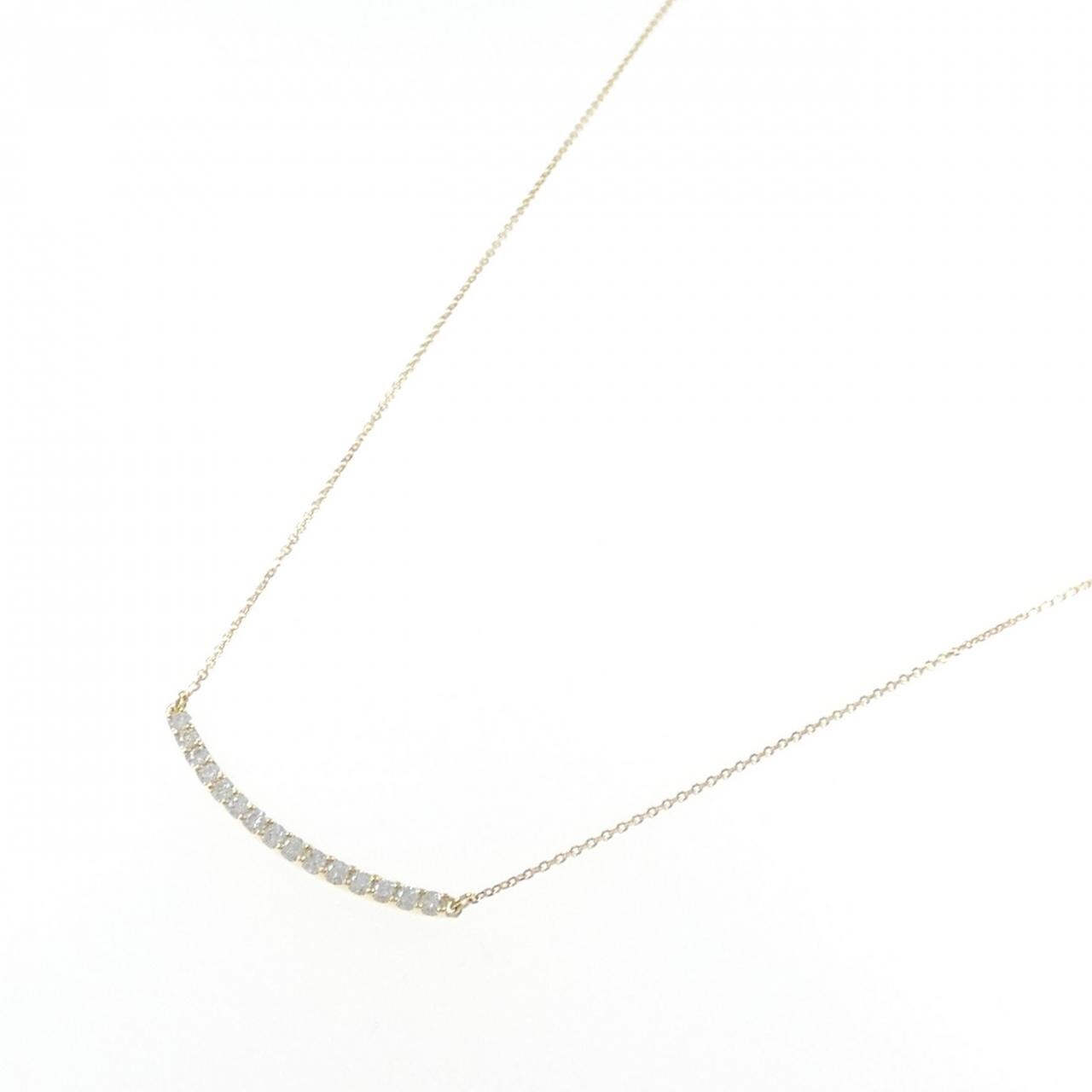[BRAND NEW] K18YG Diamond necklace 0.300CT